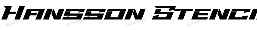 Hansson Stencil字体转换
